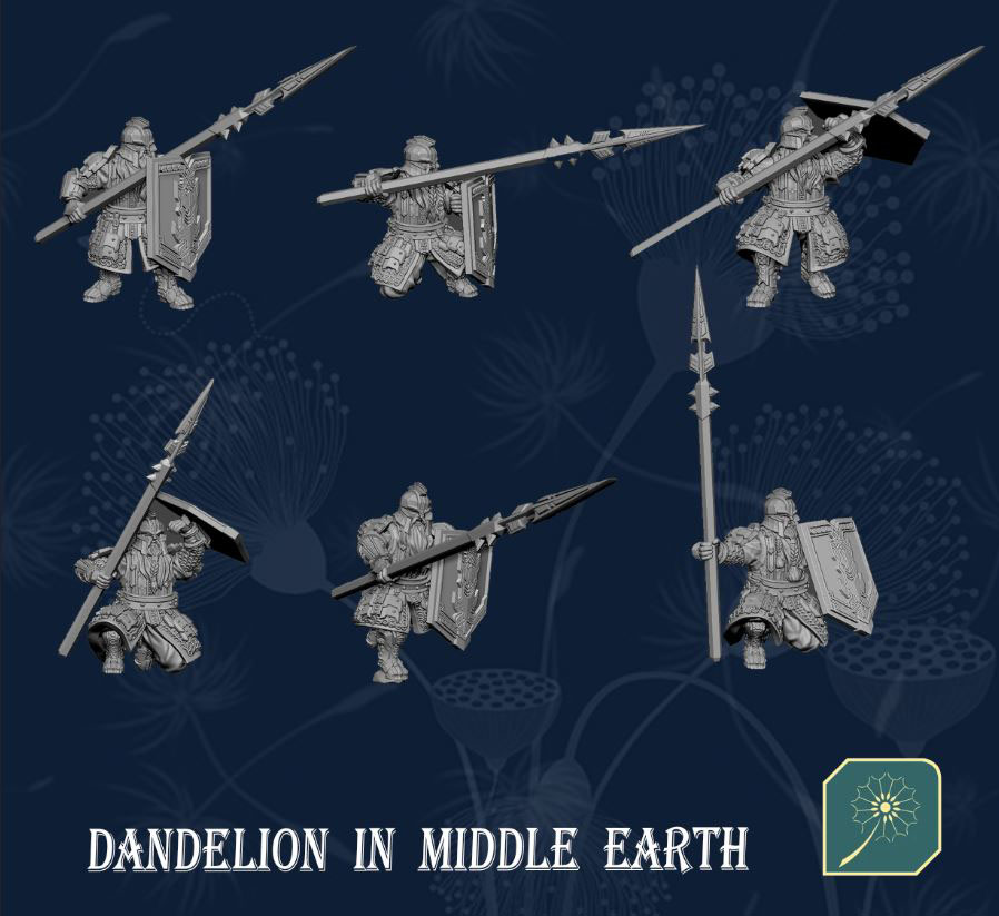 Dwarfs with Spear and Shield
