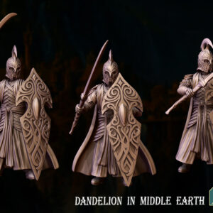 High Elves Warrior with Glavie and Shield