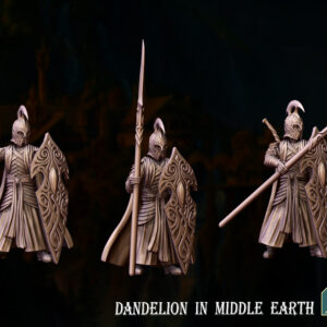 High Elves Warrior with Spear and Shield